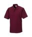 Russell Mens Polycotton Pique Hardwearing Polo Shirt (Burgundy)