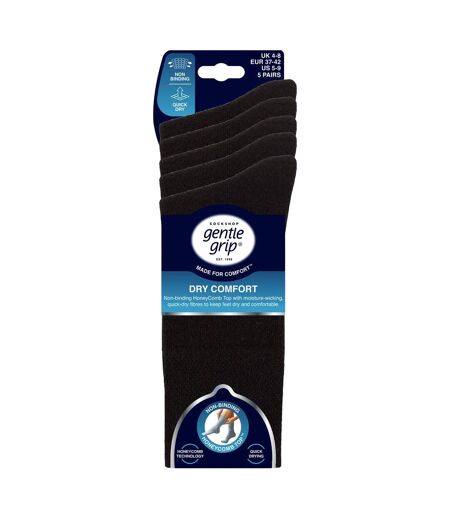 5 Pair Ladies Quick Dry Socks Soft Lightweight Everyday Pack