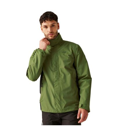 Mens Matt Ii Waterproof Jacket Nephrite Green Black Regatta