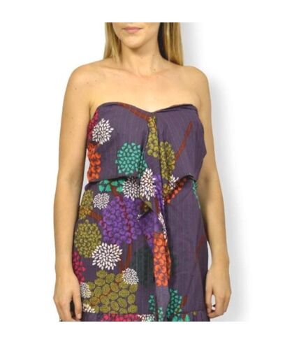 Robe femme bustier -  Imprimée fleur - Longueur genoux