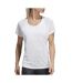 T-shirt Blanc Femme Adidas Cut out - S