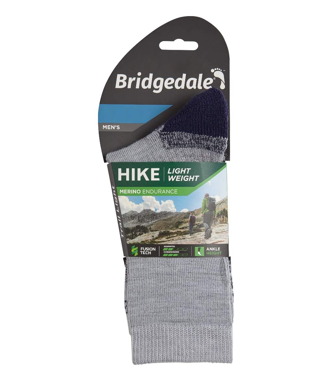 Bridgedale - Mens Hiking Merino Wool Crew Socks