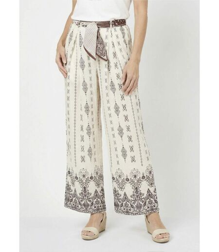 Pantalon large ethnique + foulard taille