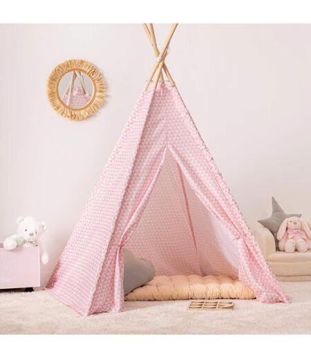 Tipi Déco Enfant Motifs 160cm Rose