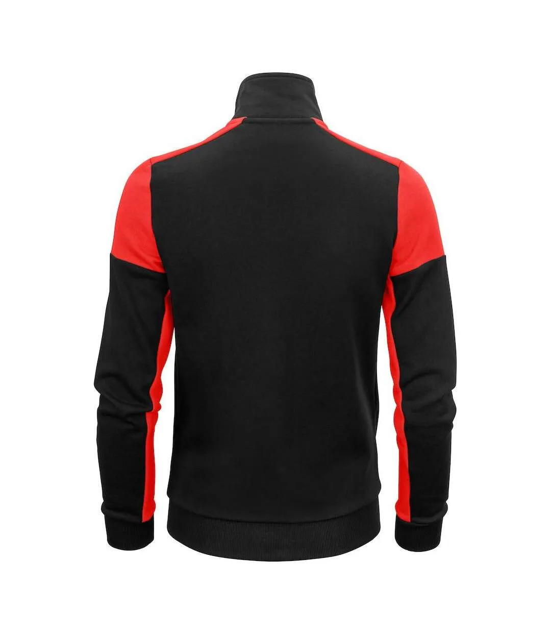 Womens/ladies Prime Jacket Black Red Printer-2