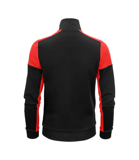 Womens/ladies Prime Jacket Black Red Printer