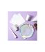 Lot de 6 Assiettes en Carton Sirène 25cm Violet-2
