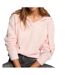 Pull rose femme morgan duveteuse-1