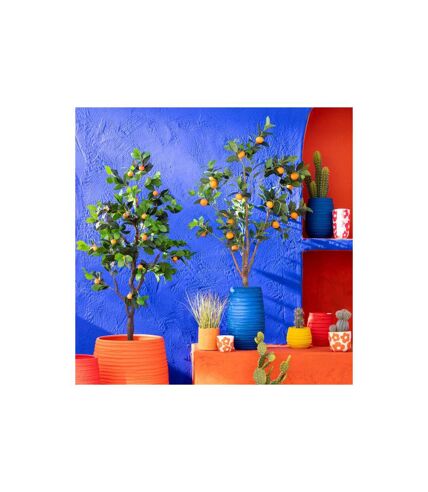 Arbre Artificiel en Pot Oranger 130cm Vert