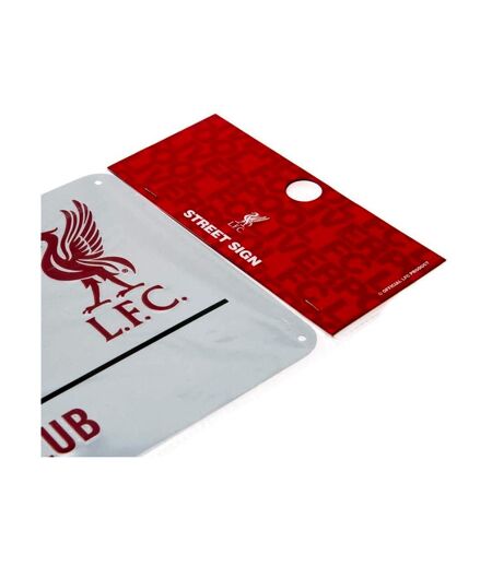 Liverpool FC Official Soccer Metal Street Sign (White/Red/Black) (One Size) - UTBS644