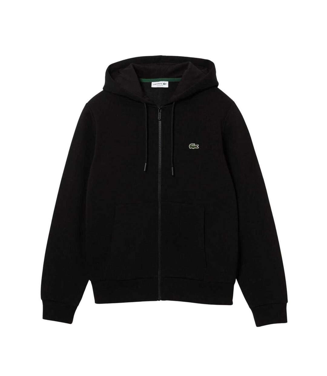 Veste À Capuche Motif/style Logo Brodé Homme Noir Lacoste-2