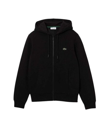 Veste À Capuche Motif/style Logo Brodé Homme Noir Lacoste