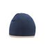 Beechfield Unisex Adult Two Tone Knitted Beanie (French Navy/Stone)