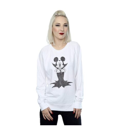 Disney Sweatshirt Mickey Mouse Dracula - Femmes/Dames (Blanc) - UTBI27999