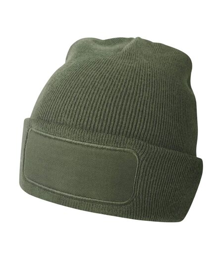 Bonnet Motif/style Uni Printers Vert Olive Beechfield