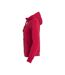 Clique Womens/Ladies Plain Full Zip Hoodie (Red)