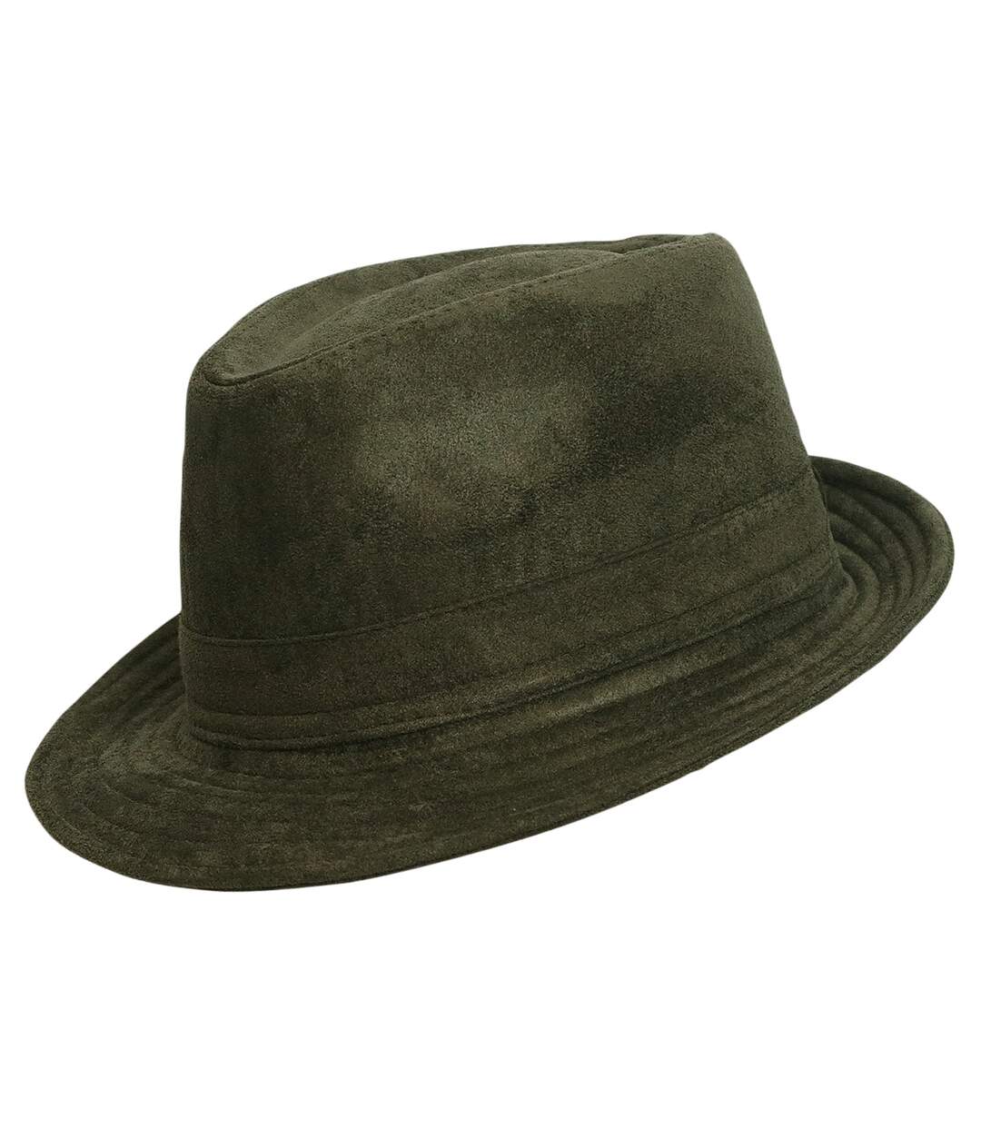 Chapeau trilby aspect daim