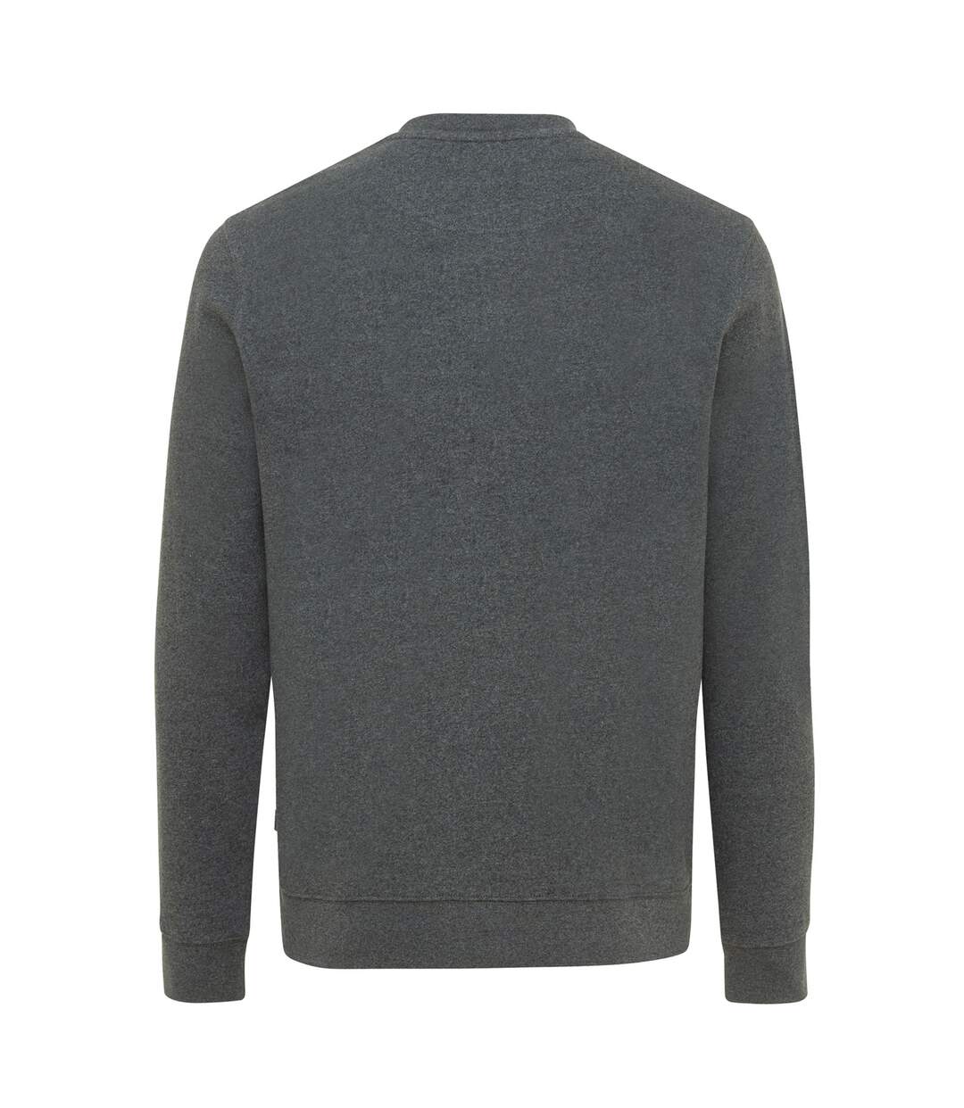 Unisex adult denali recycled cotton undyed sweatshirt heather anthracite heather Iqoniq-2