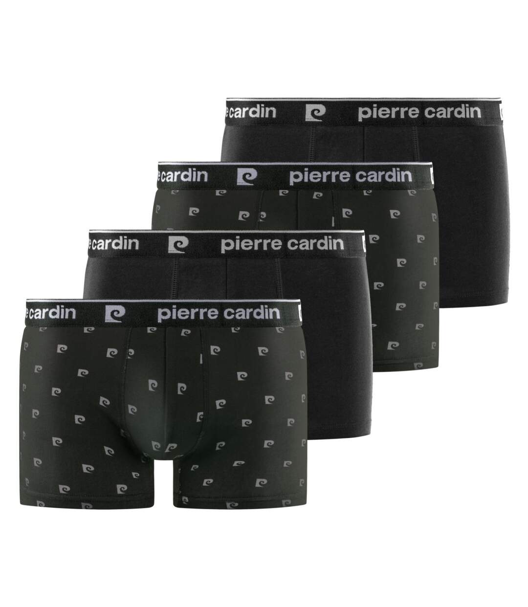 Lot de 4 boxers homme en coton Uni/Imprimé Class Pierre Cardin-1