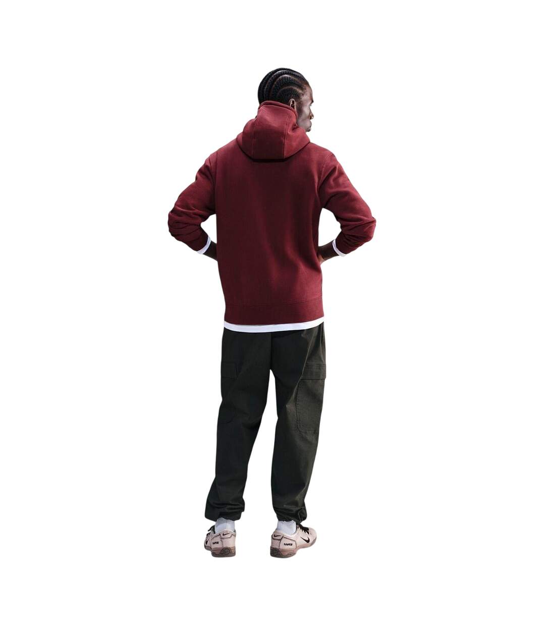 Sweat À Capuche Club Homme Bordeaux Nike-4