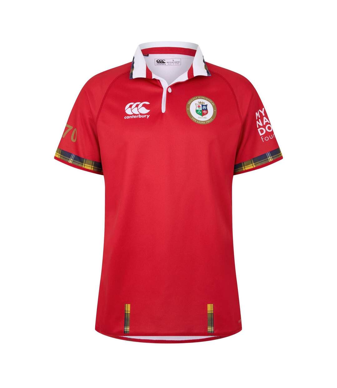 Mens 2025 British & Irish Lions Performance Polo Shirt Red Canterbury-2