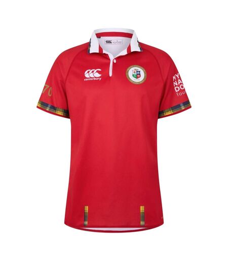 Mens 2025 British & Irish Lions Performance Polo Shirt Red Canterbury