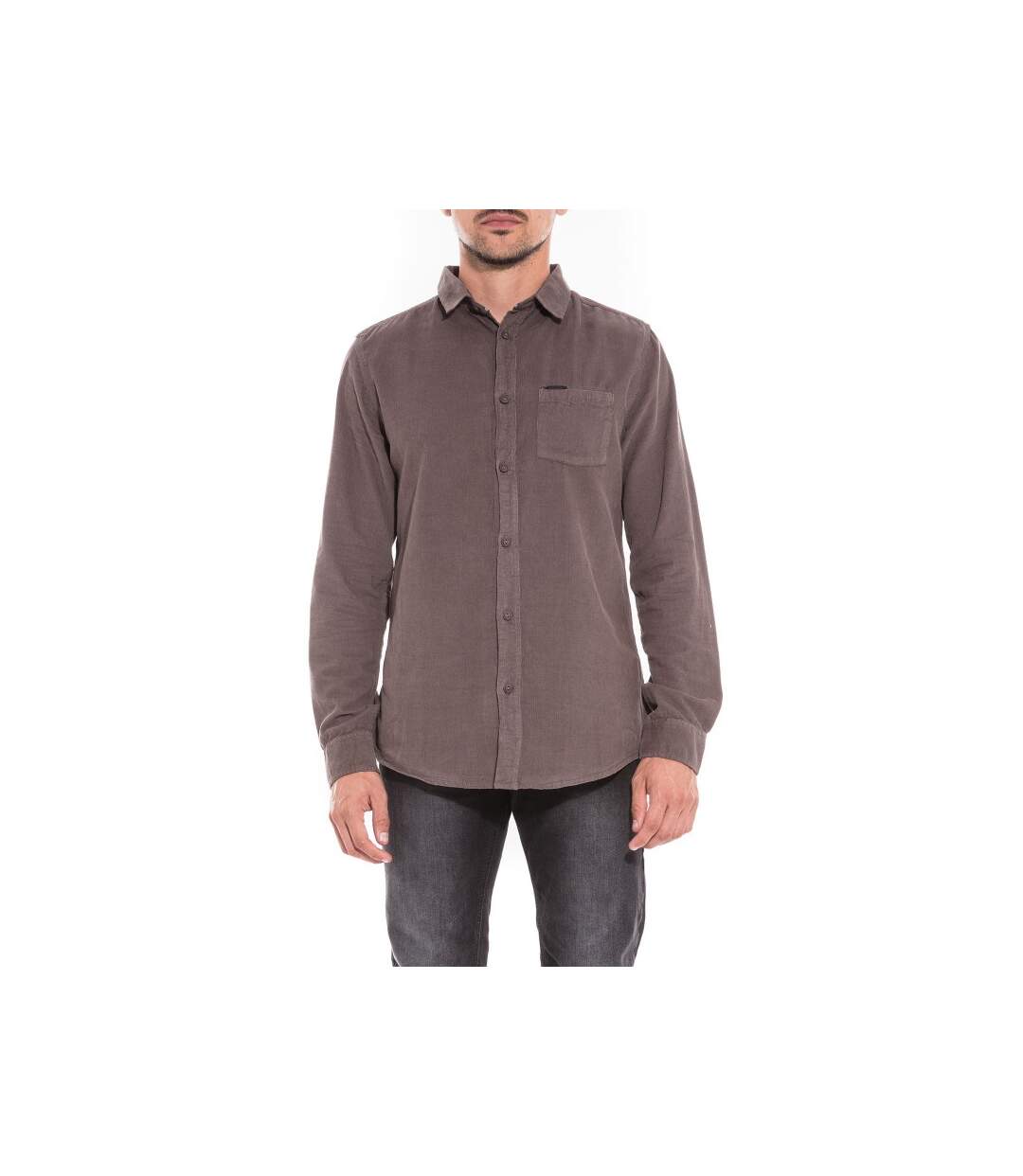Chemise manches longues velours TOWEN-1