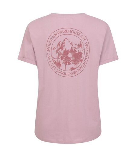 T-shirt explore the outdoors femme lilas Mountain Warehouse
