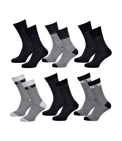 Chaussettes homme AZZARO Confort et qualité -Assortiment modèles photos selon arrivages- - Pack de 6