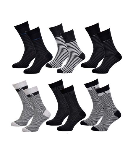 Chaussettes homme AZZARO Confort et qualité -Assortiment modèles photos selon arrivages- - Pack de 6