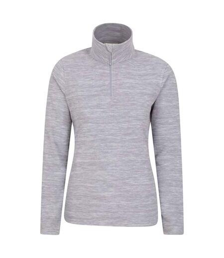 Womens/ladies snowdon melange fleece top grey Mountain Warehouse