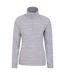 Womens/ladies snowdon melange fleece top grey Mountain Warehouse