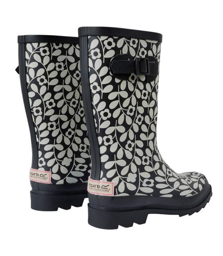 Bottes de pluie orla kiely femme noir Regatta