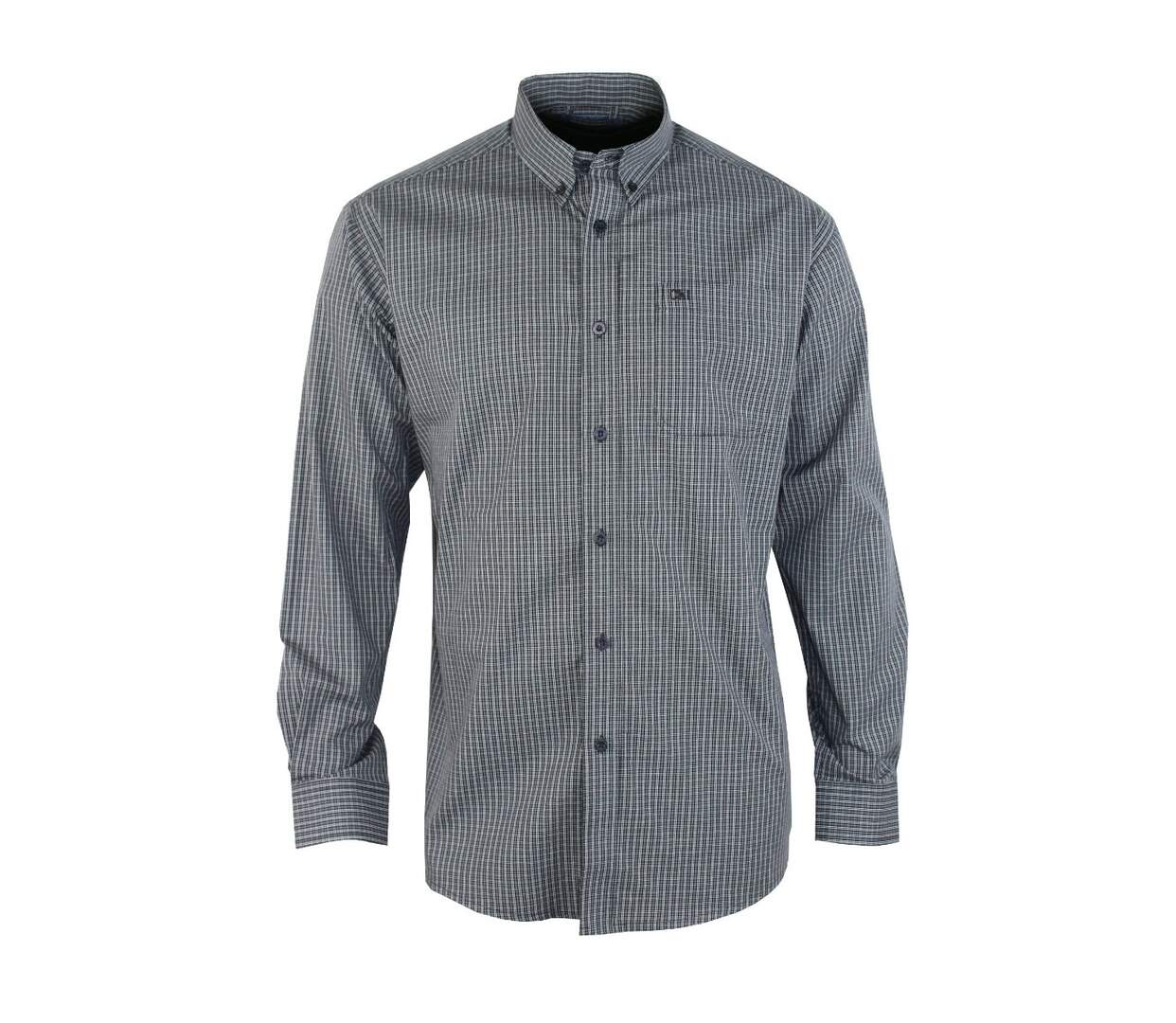 Chemise à carreaux manches longues TACITE2-1