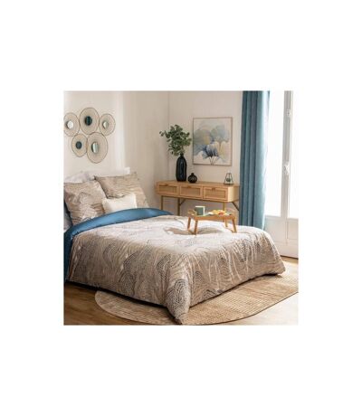 Parure de Lit 3 Pièces Ilyan 260x240cm Bleu