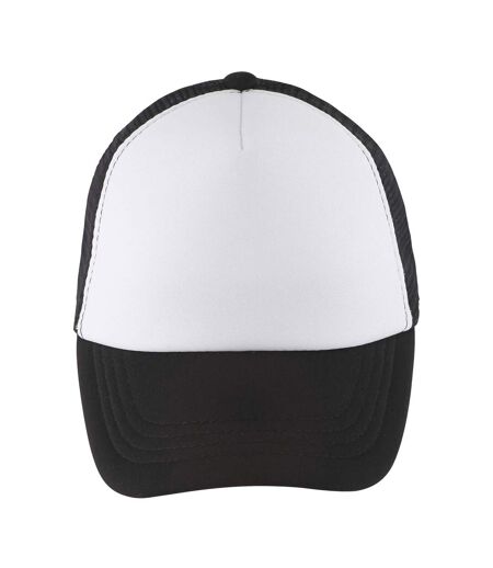 Casquette de baseball bubble enfant blanc / noir SOLS