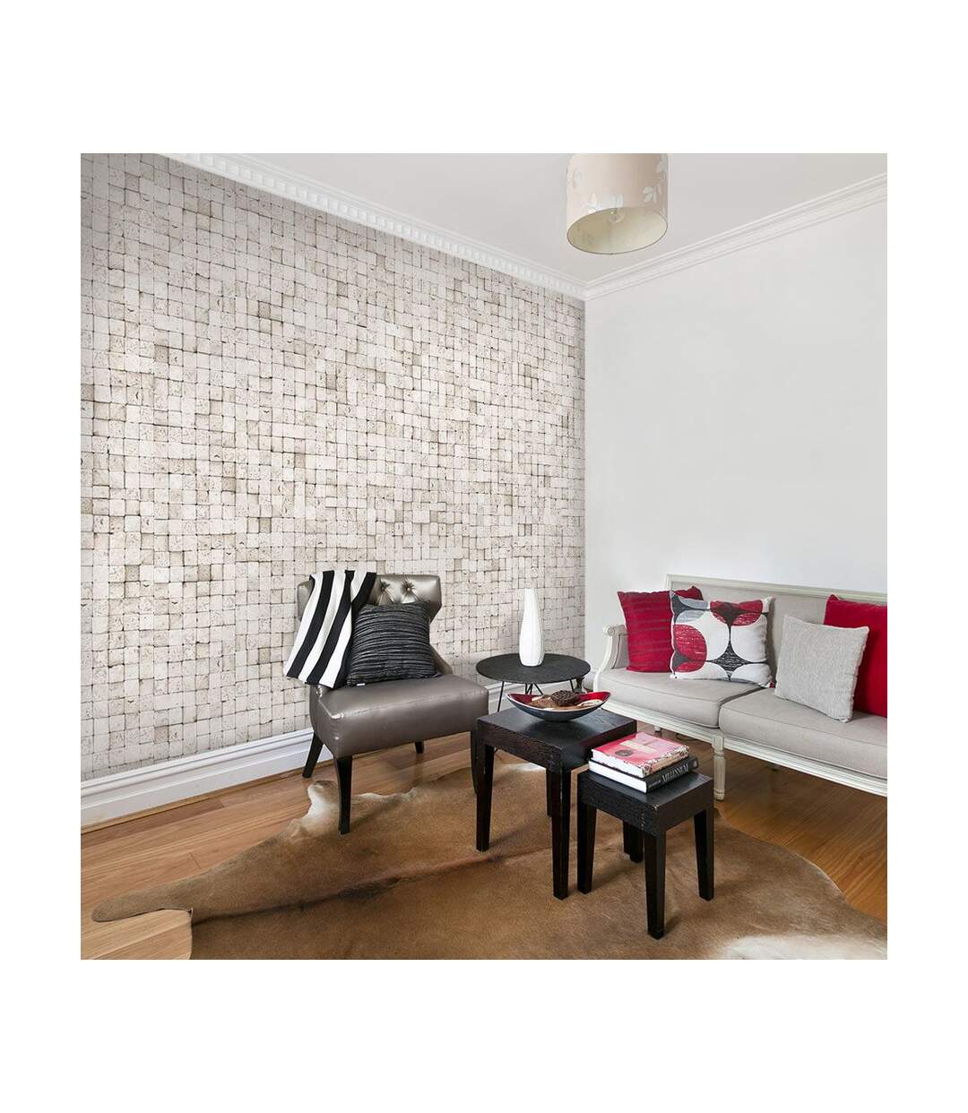 Papier Peint Stones : Mosaic 50x1000cm-1