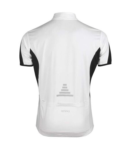 Maillot de cyclisme bikewear homme blanc / noir Spiro