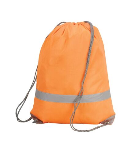 Shugon Stafford Drawstring Hi-Vis Tote Bag (13 Liters) (Hi Vis Orange) (One Size) - UTBC3270