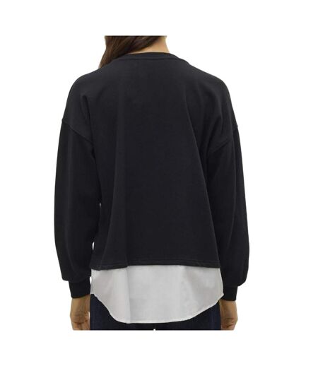 Sweat noir femme vero moda yoyo - l
