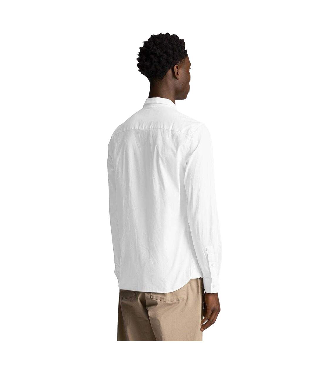 Mens Poplin Button-down Shirt White Lyle & Scott-3