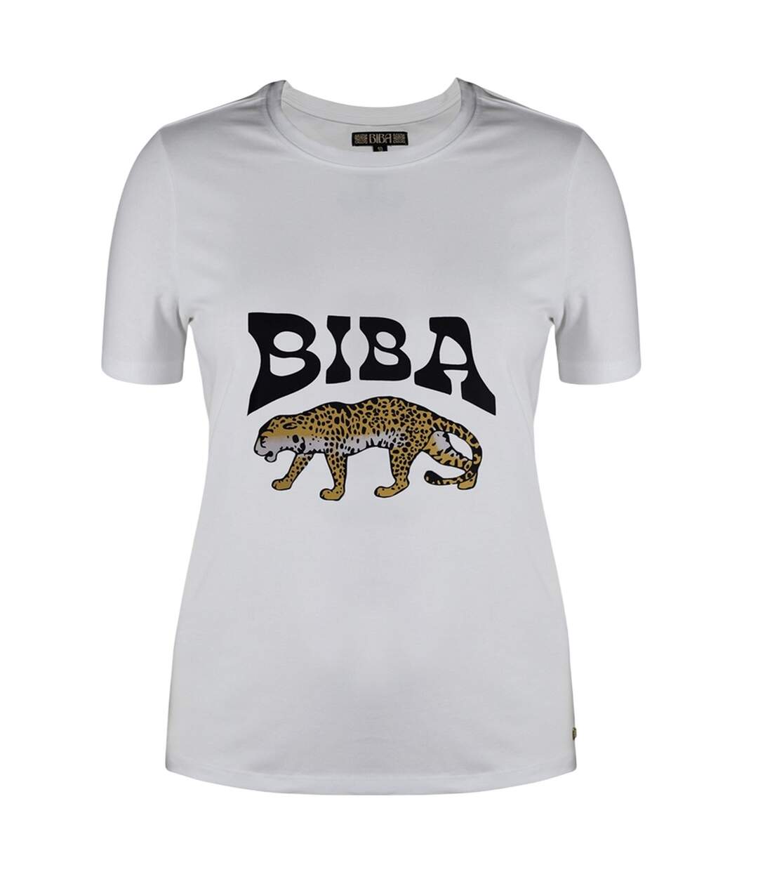 T-shirt Motif/style Léopard Femme Gris Biba-1