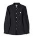 Mens Oxford Long-sleeved Button-down Shirt Black Pretty Green-2
