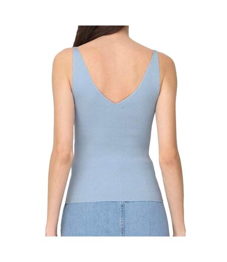 Débardeur en maille bleu femme jdy nanna 15180497 - l