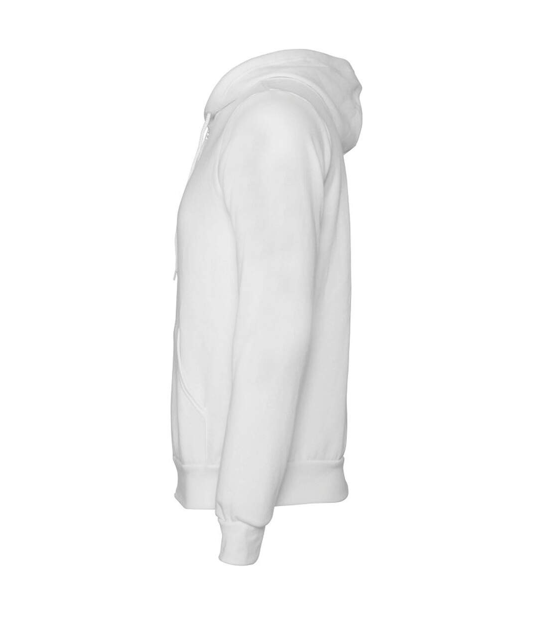 Canvas sweat à capuche et fermeture zippée homme blanc dtg Bella + Canvas