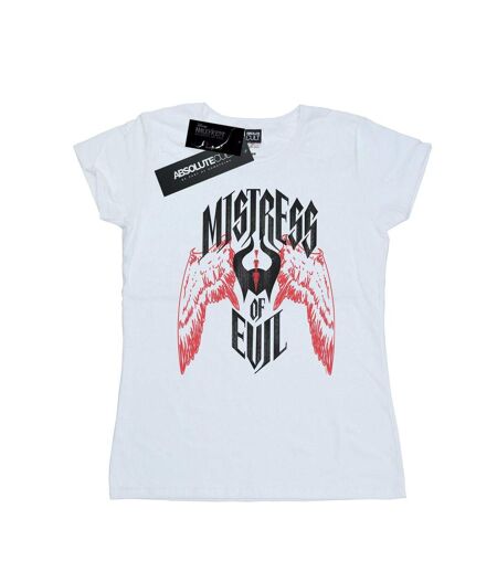 Disney T-shirt en coton Femmes/Dames Maleficent Mistress Of Evil Wings (Blanc) - UTBI30660
