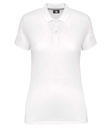 Polo manches courtes - Femme - WK275 - blanc