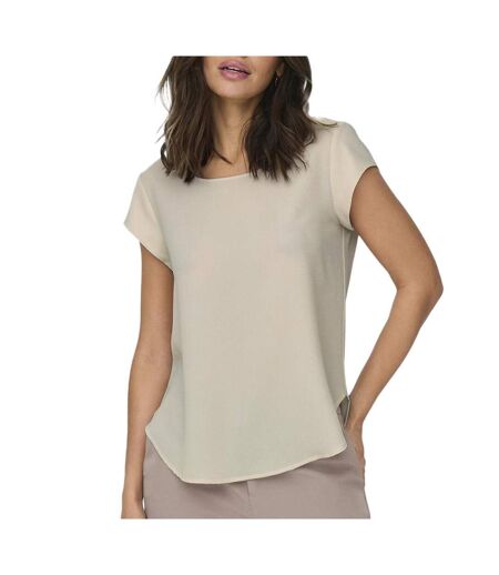 Blouse beige femme only onlvic solid