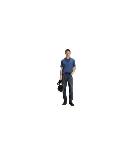 Mens Donos Cotton Polo Shirt Medium Blue Hugo
