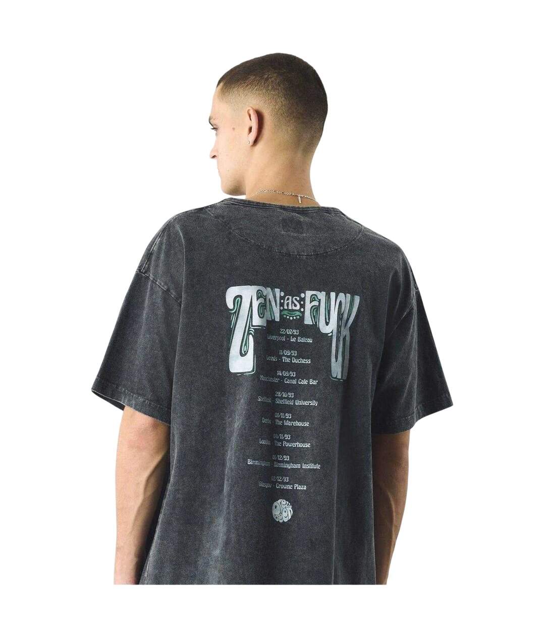 Mens Lettering Regular T-shirt Black Pretty Green-3